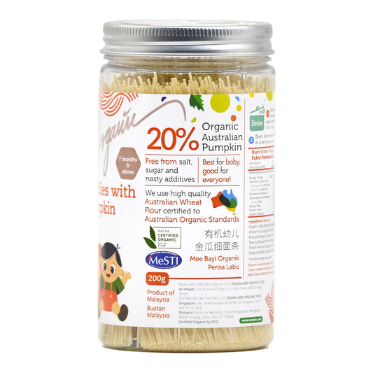 Organic Baby Noodles with Fresh Pumpkin 200g Malaysia