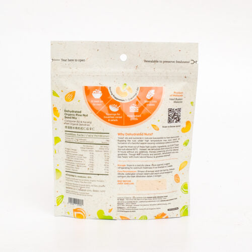 Simply Natural Dehydrated Org Pine Nut Seed Mix 220g MYS