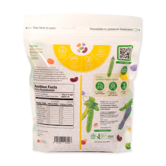 Organic Soya Beans 500g India/ China