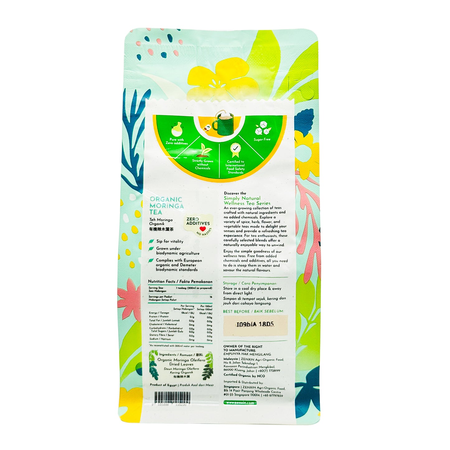 Organic Moringa Tea 24g Egypt