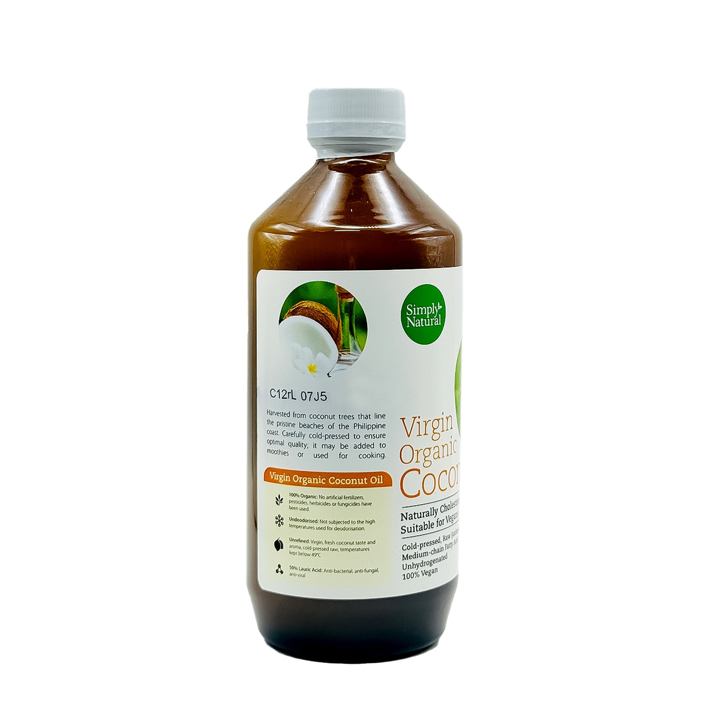 Virgin Organic Coconut Oil 250ml Philippines (Halal)