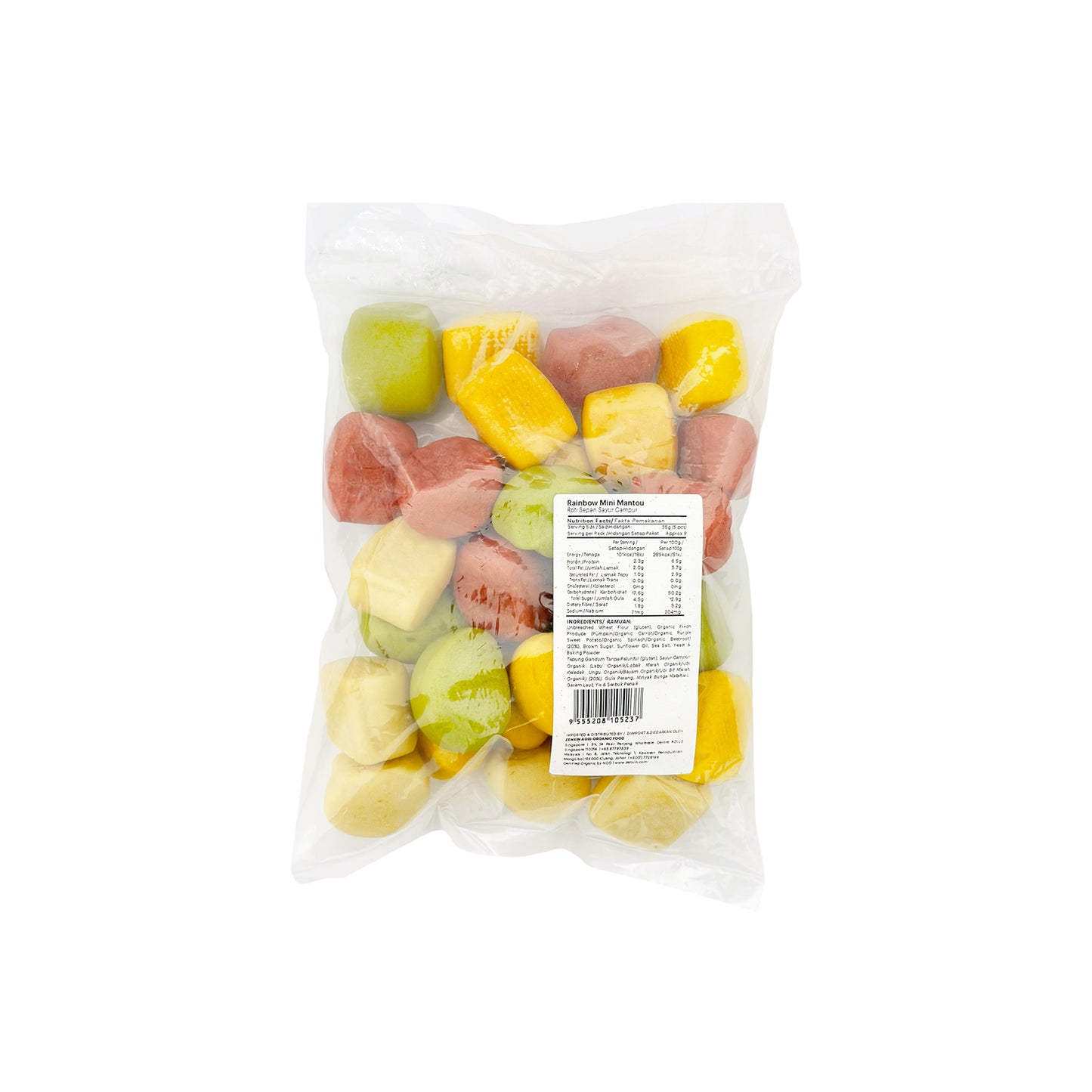 Rainbow Mini Mantou 300g