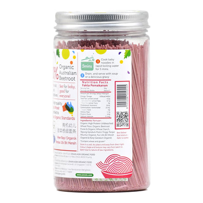 Organic Baby Noodles with Fresh Beetroot 200g Malaysia