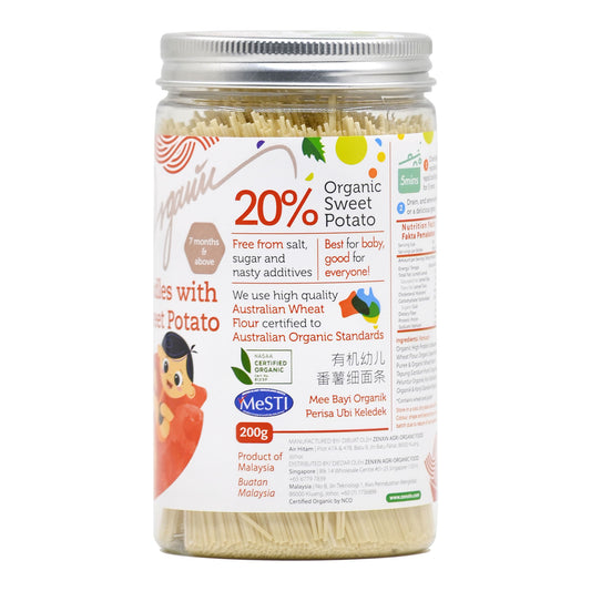 Organic Baby Noodles with Fresh Sweet Potato 200g Malaysia