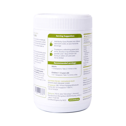 Organic Grade Barley Grass Powder 200g India