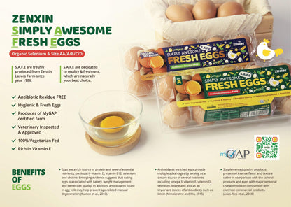 Antibiotic Free Eggs (Selenium Enriched) 10pcs/pack