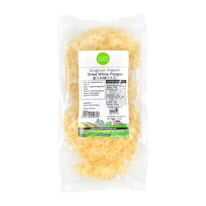 Qing Yuan Organic Dried White Fungus 50g China