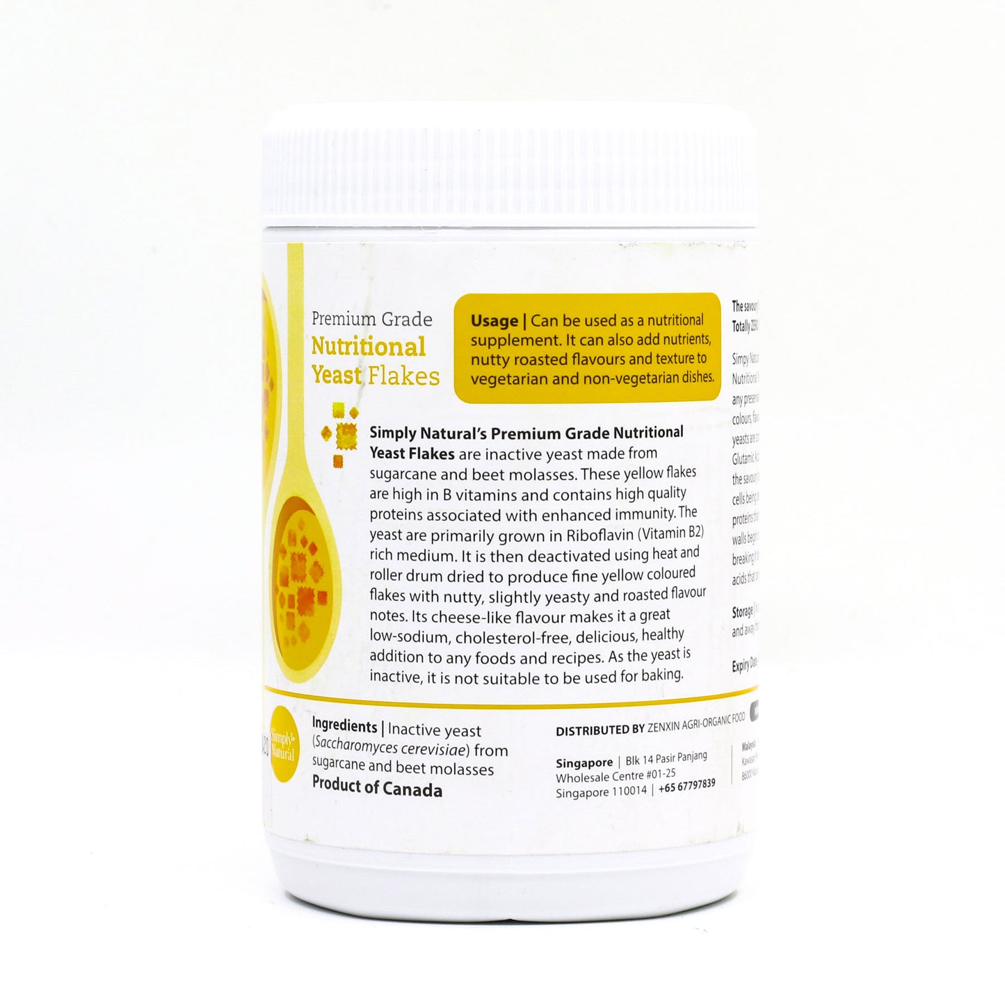 Premium Grade Nutritional Yeast Flakes 100g Canada