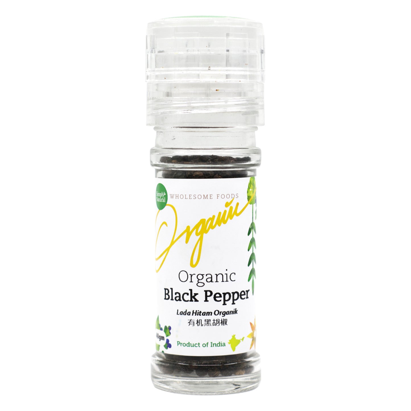Organic Black Pepper 40g India