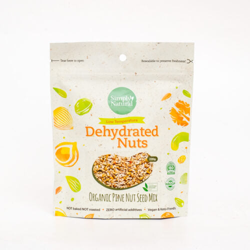 Simply Natural Dehydrated Org Pine Nut Seed Mix 220g MYS