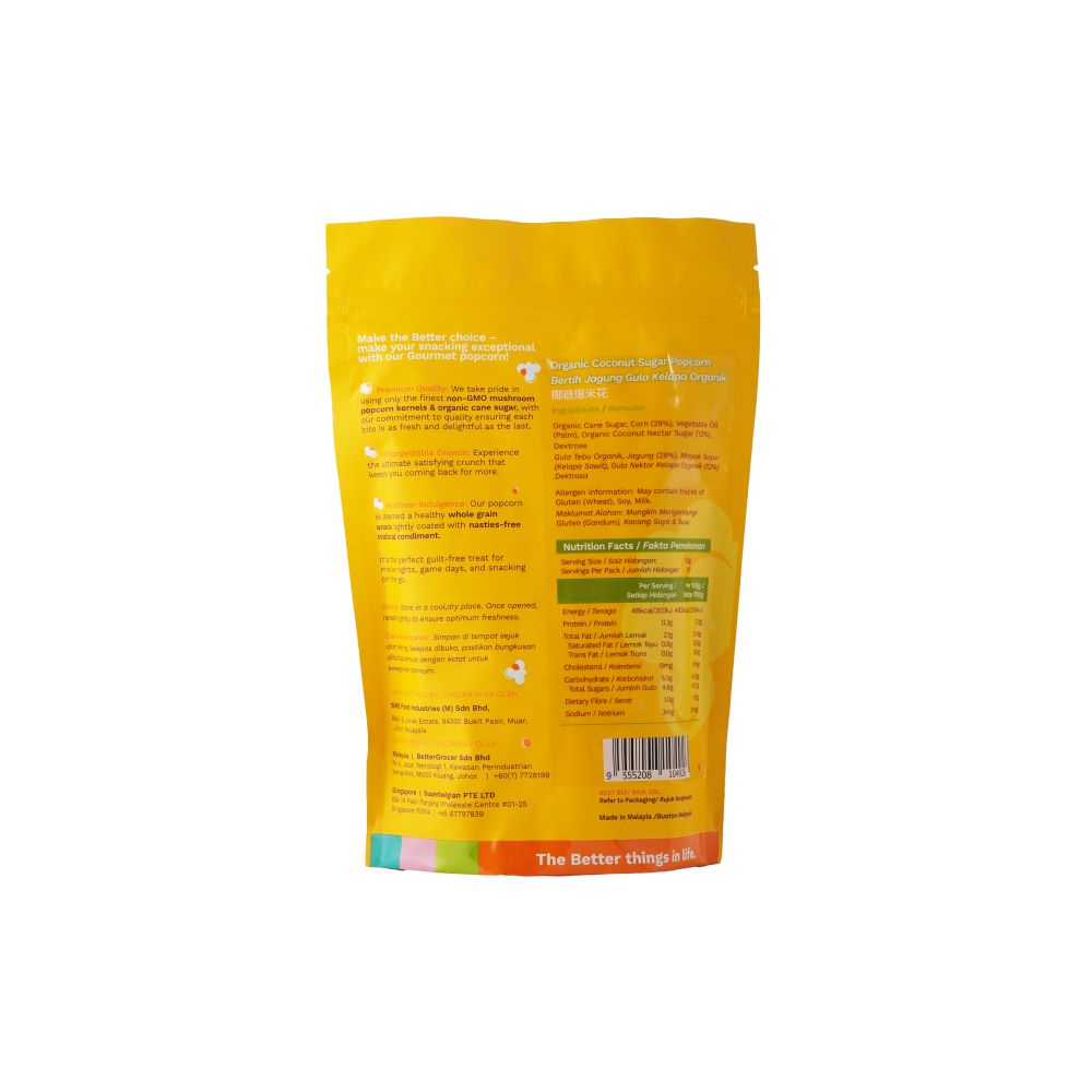 BG Better Coconut Sugar Popcorn 100g