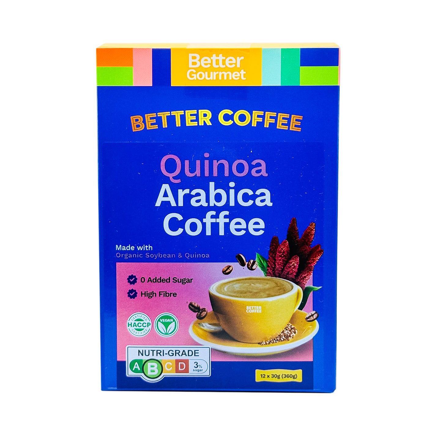 BG Quinoa Arabica Coffee 360g (Halal)12's x30g