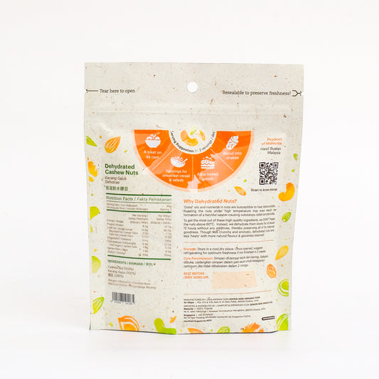 Dehydrated Cashew Nuts 220g India