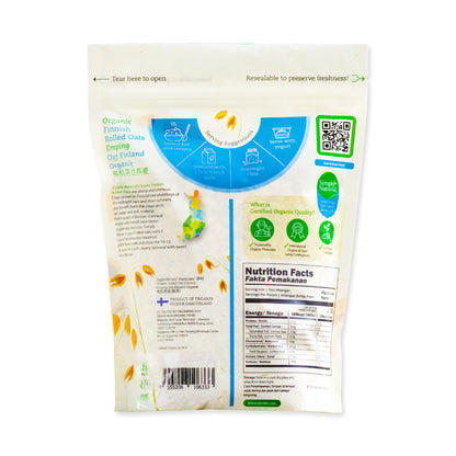 Organic Rolled Oats 500g Finland