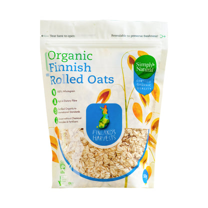 Organic Rolled Oats 500g Finland