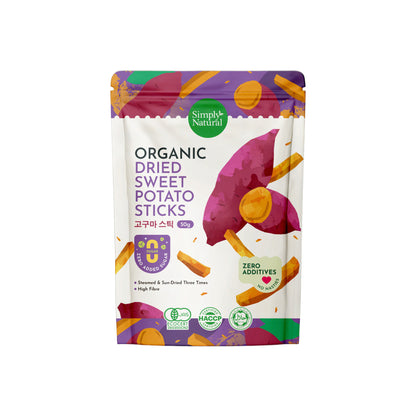 Simply Natural Organic Dried Sweet Potato Stick 50g Halal