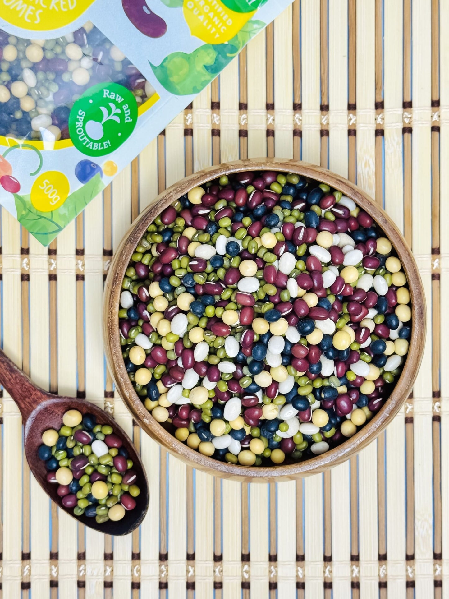 Organic 5 Color Beans 500g