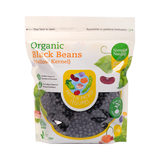 Organic Black Beans (Yellow Kernels) 500g China