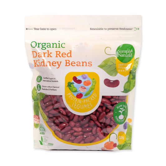 Organic Dark Red Kidney Beans 500g China