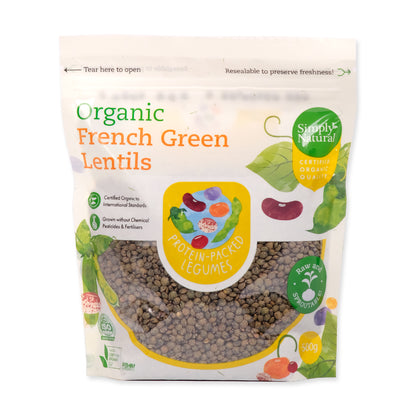 Organic French Green Lentils 500g Canada