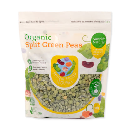 Organic Split Green Peas 500g Italy