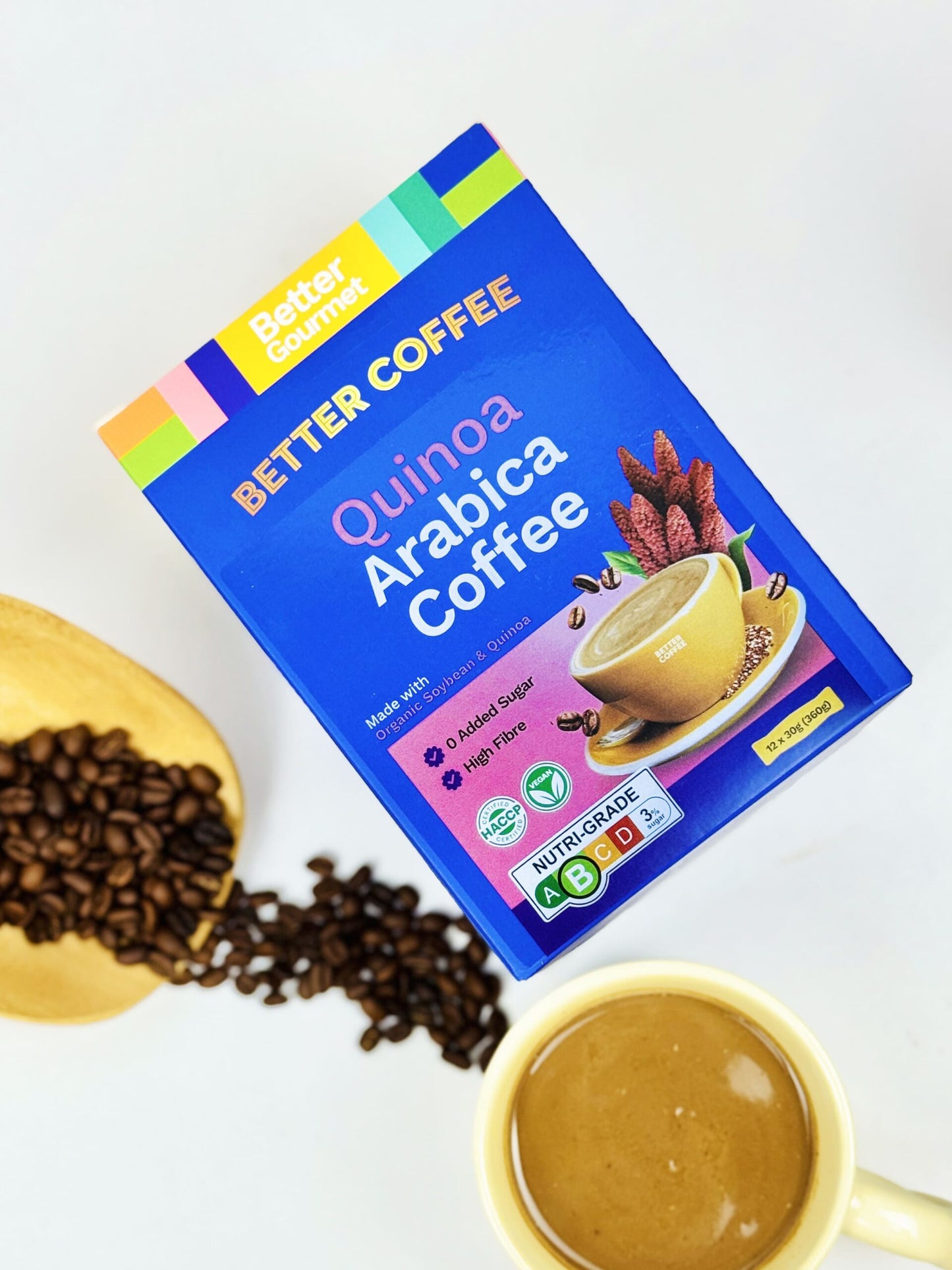 BG Quinoa Arabica Coffee 360g (Halal)12's x30g
