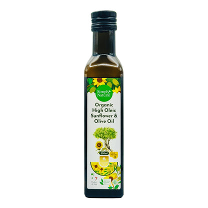 Simply Natural Cold Press Organic High Oleic Sunflower&Olive Oil 250ml