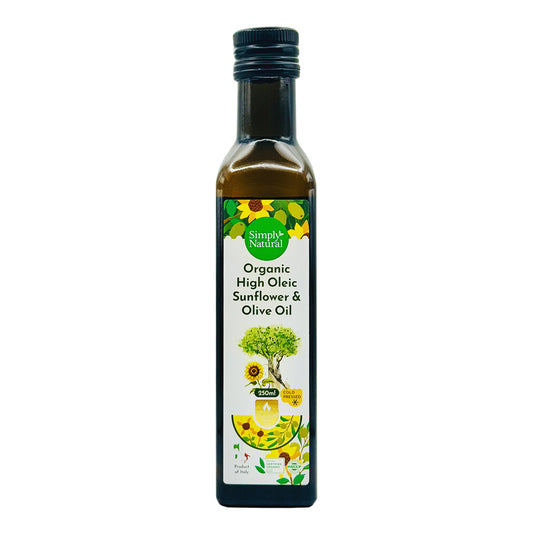 Simply Natural Cold Press Organic High Oleic Sunflower&Olive Oil 250ml