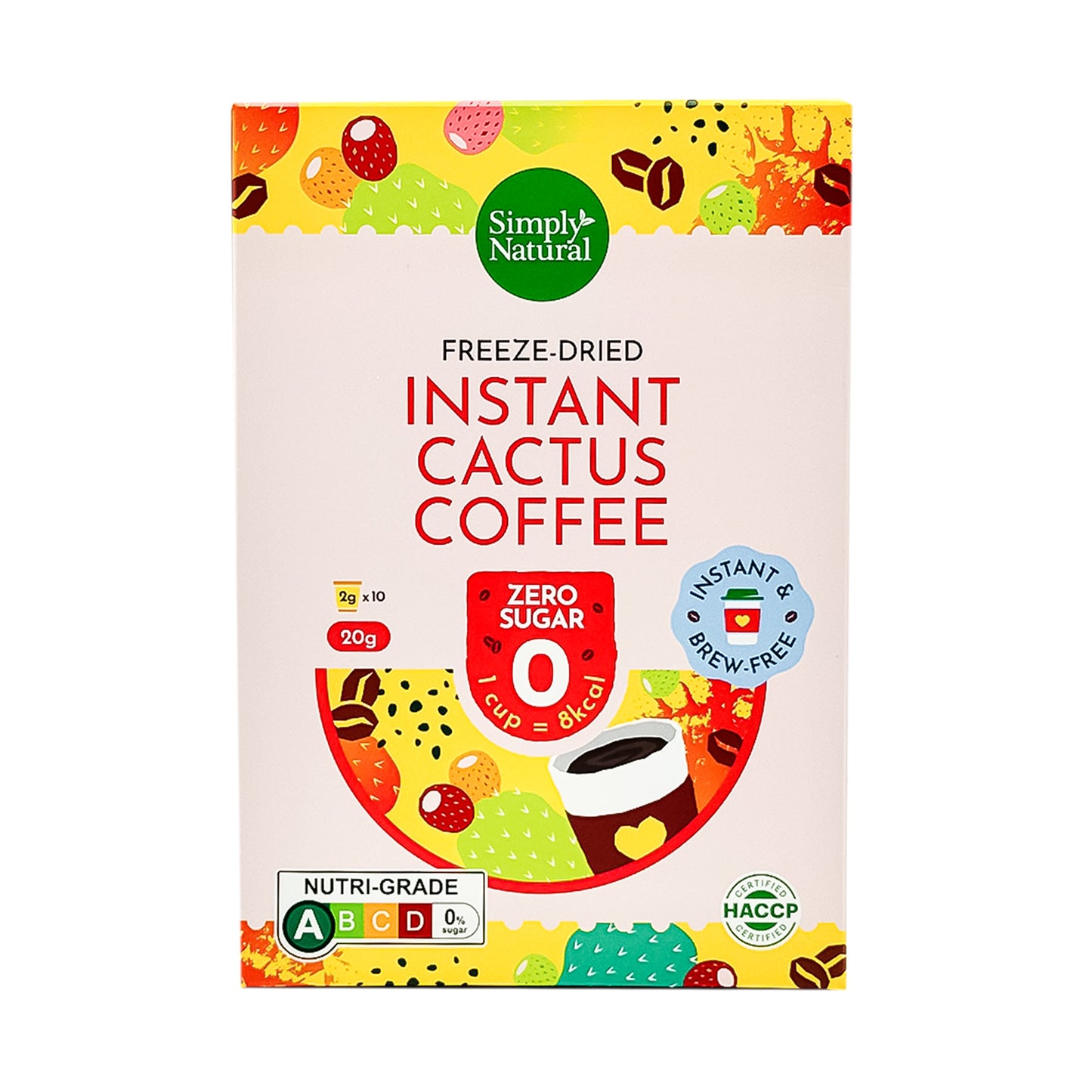 Simply Natural Freeze-Dried Instant Cactus Coffee 20g