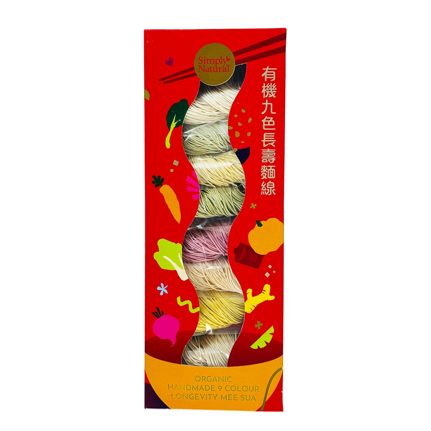 Organic Handmade 9 Colour Longevity Mee Sua 450g
