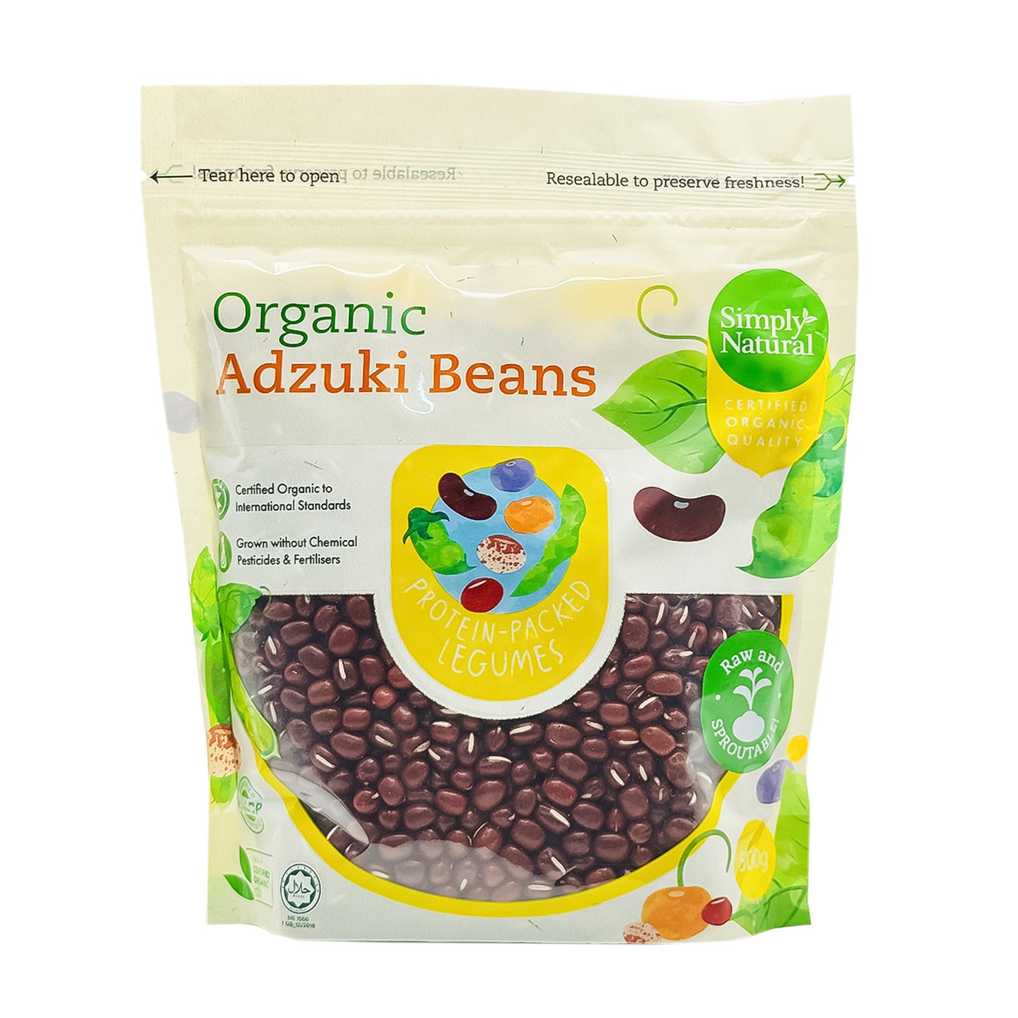 Organic Adzuki Beans 500g China (Halal)