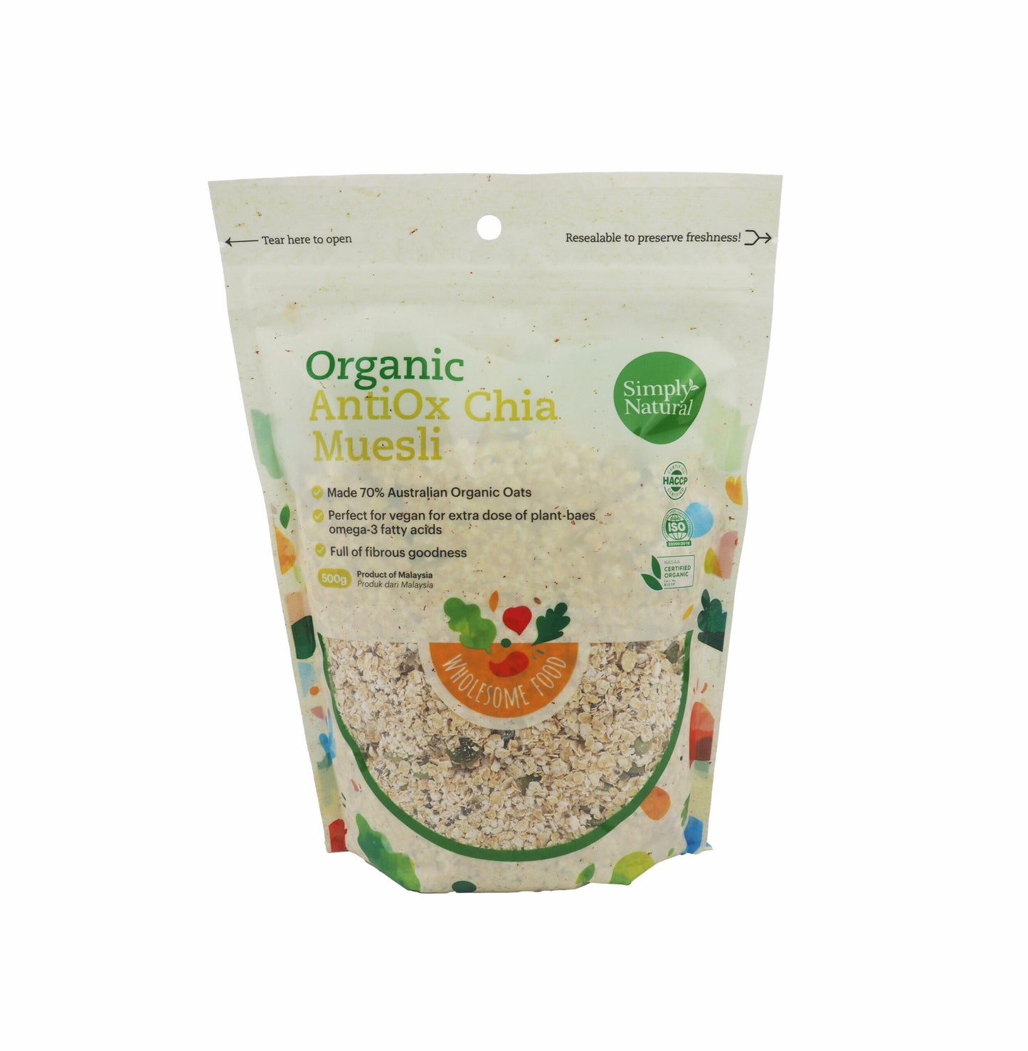 Organic Antiox Chia Muesli 500g