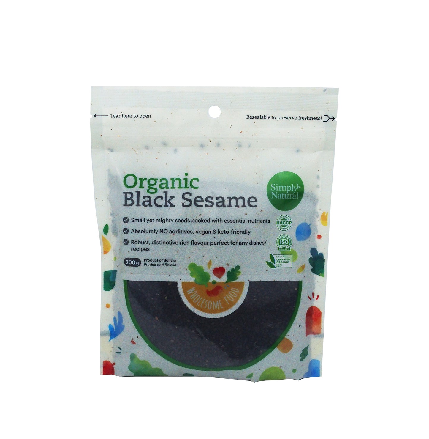 Organic Black Sesame Seeds 200g