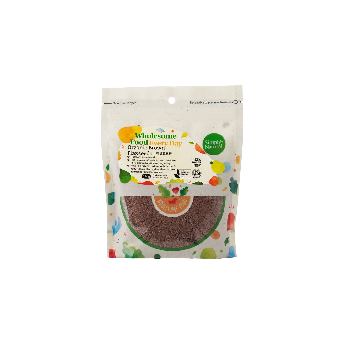 Organic Brown Flaxseeds 250g