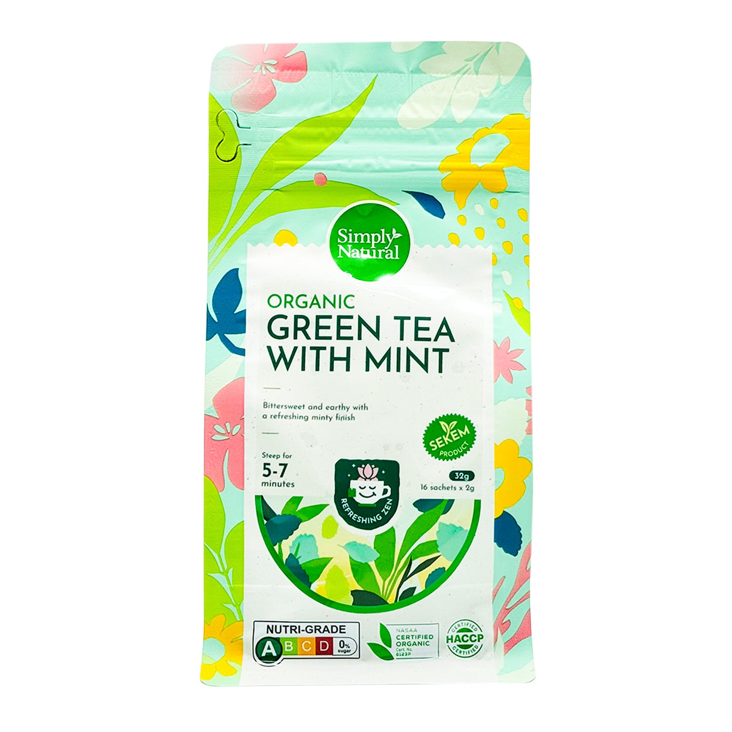 Organic Green Tea With Mint 32g Egypt
