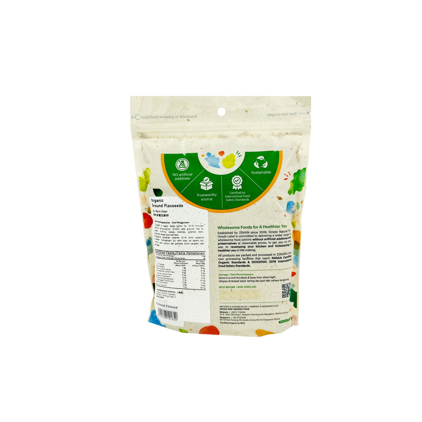 Simply Natural Organic Ground Flaxseed 500g