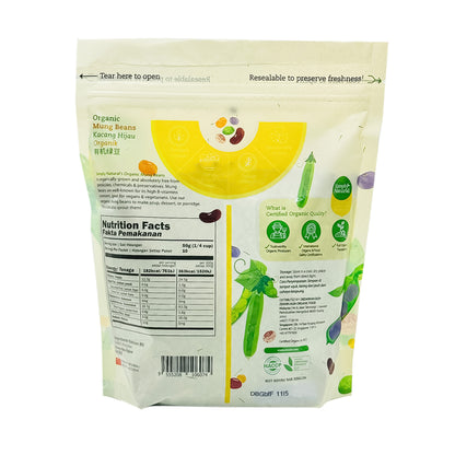 Organic Mung Beans 500g India/China (Halal)