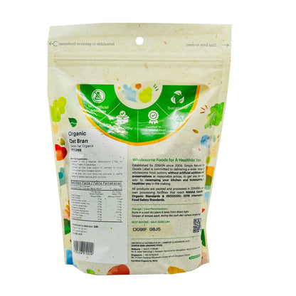 Organic Oat Bran 500g Finland (Halal)