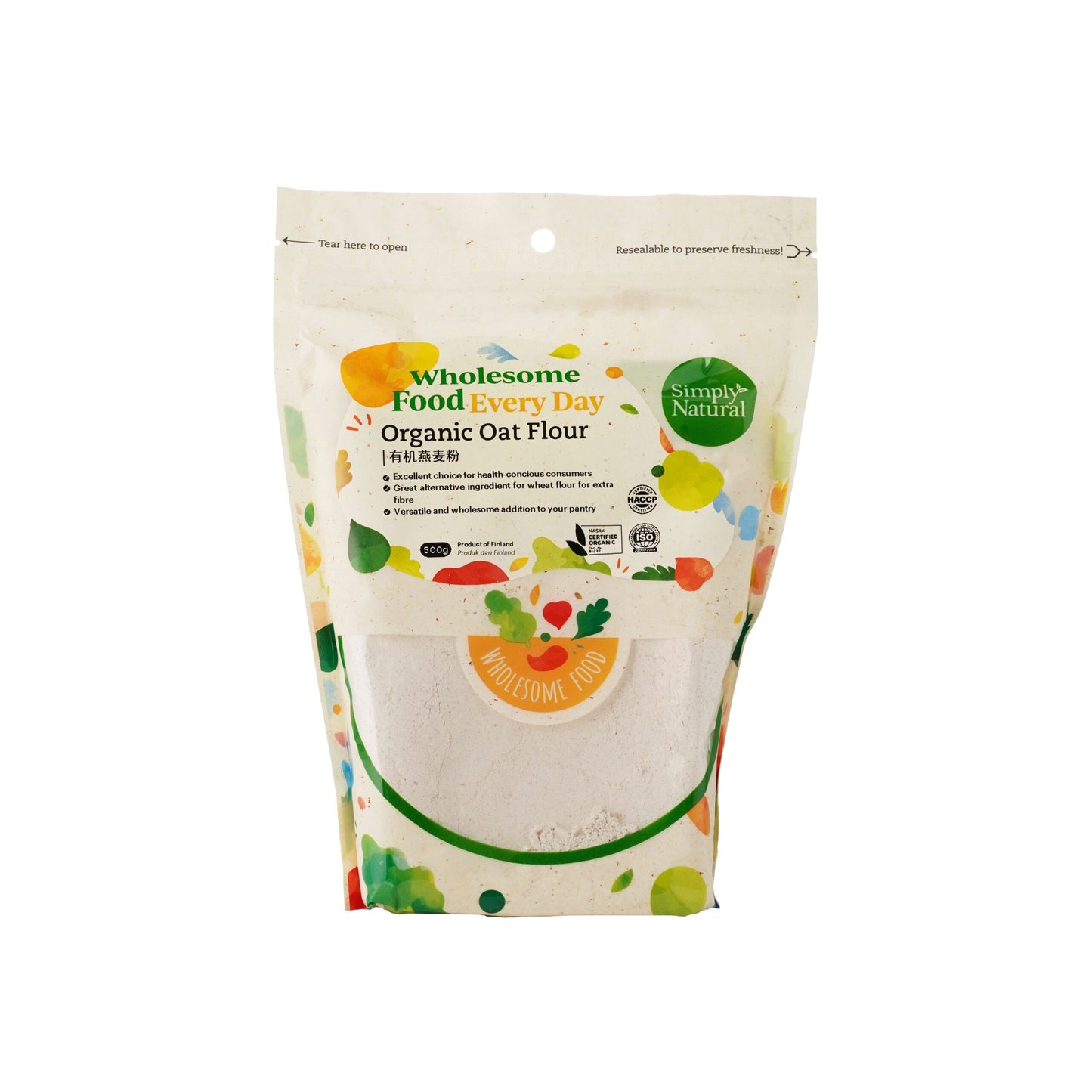 Organic Oat Flour 500g Finland