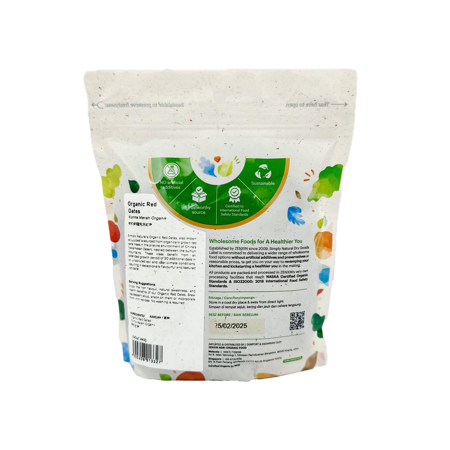 Organic Sun-Dried Red Dates 180g (Large Size) China