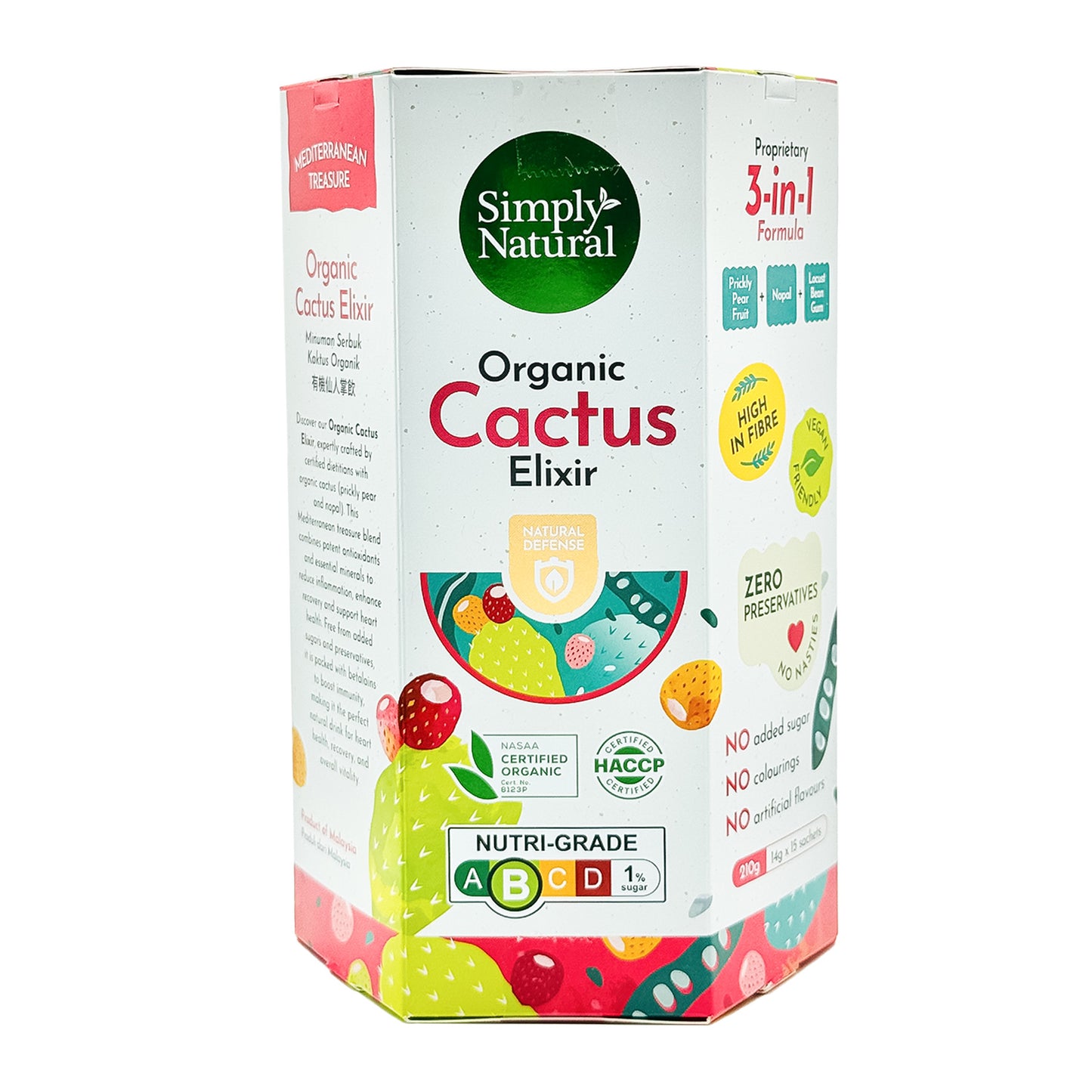 Organic Cactus Elixir 210g | 15'sachets x14g
