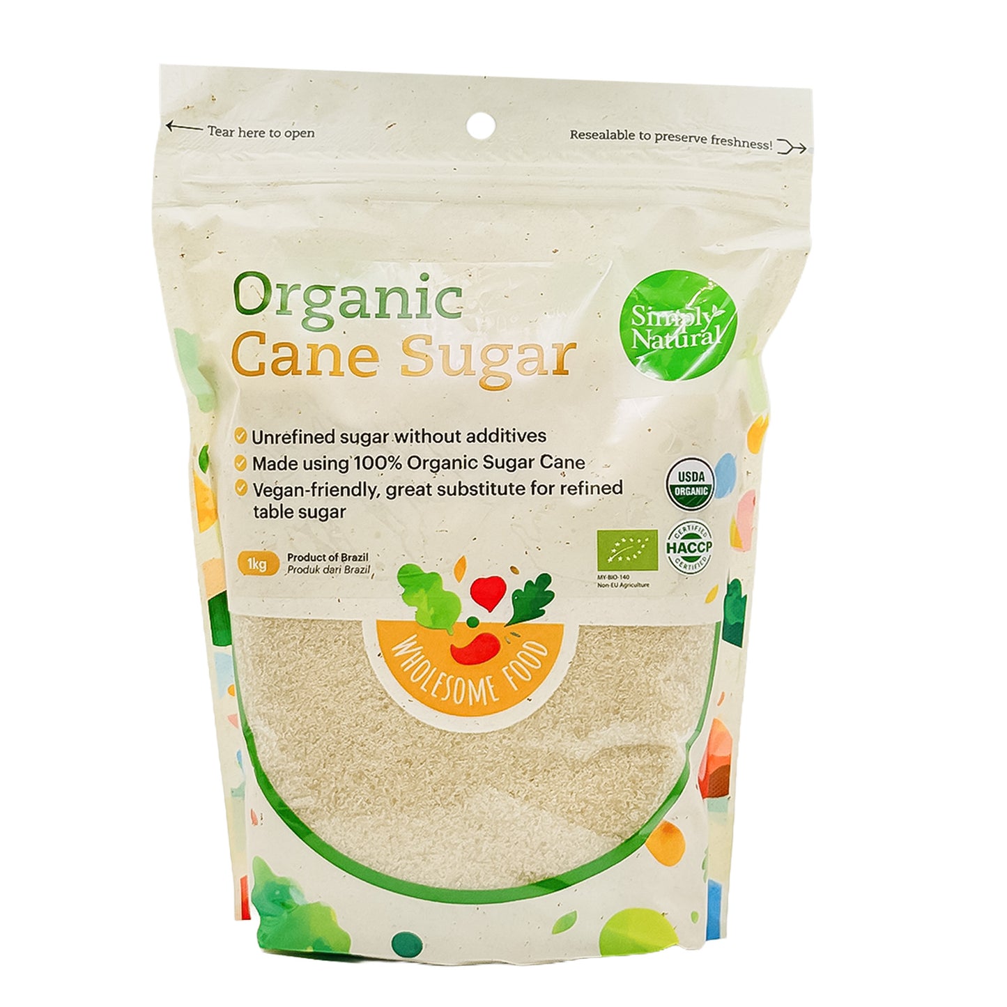 Organic Cane Sugar 1kg