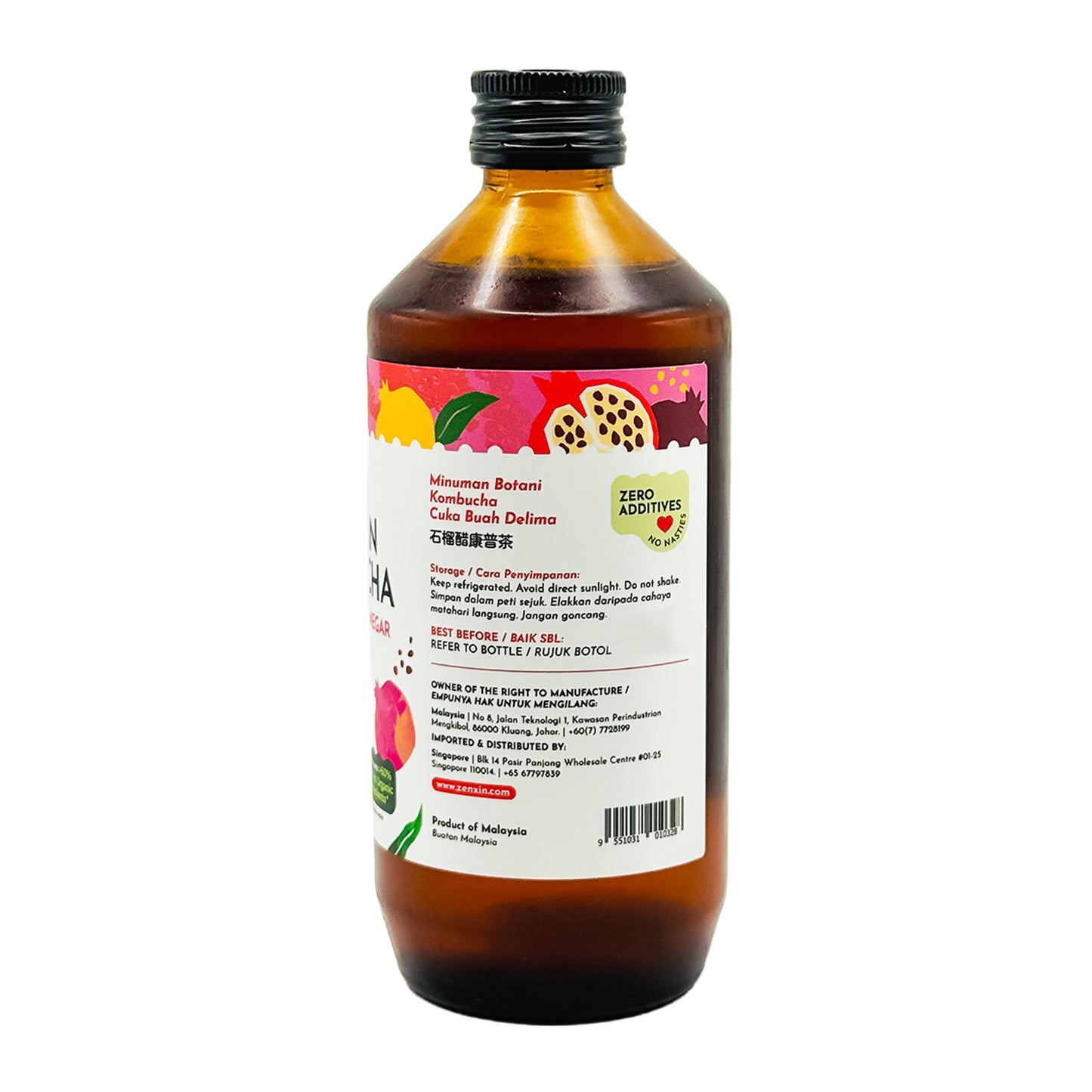 Pomegranate Vinegar Kombucha 250ml