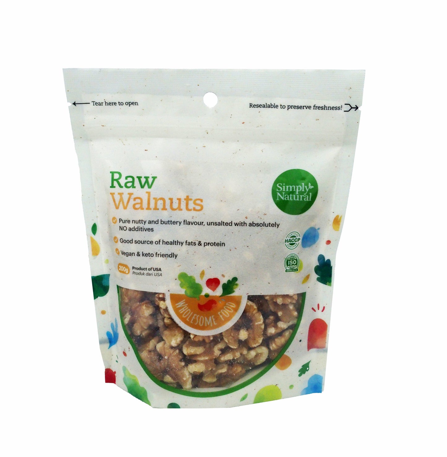 Premium Raw Walnuts 200g USA