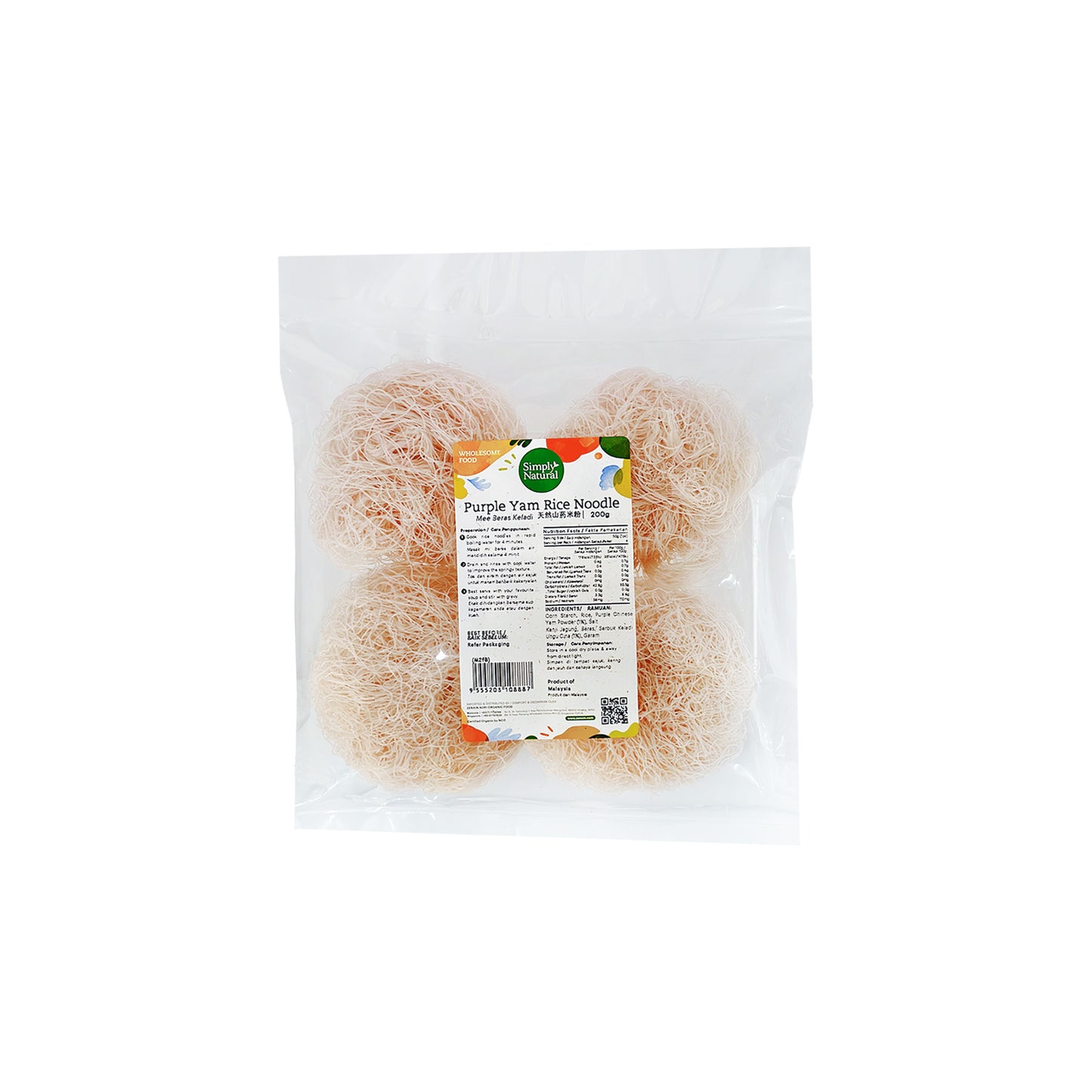 Purple Yam Rice Noodle 200g Taiwan