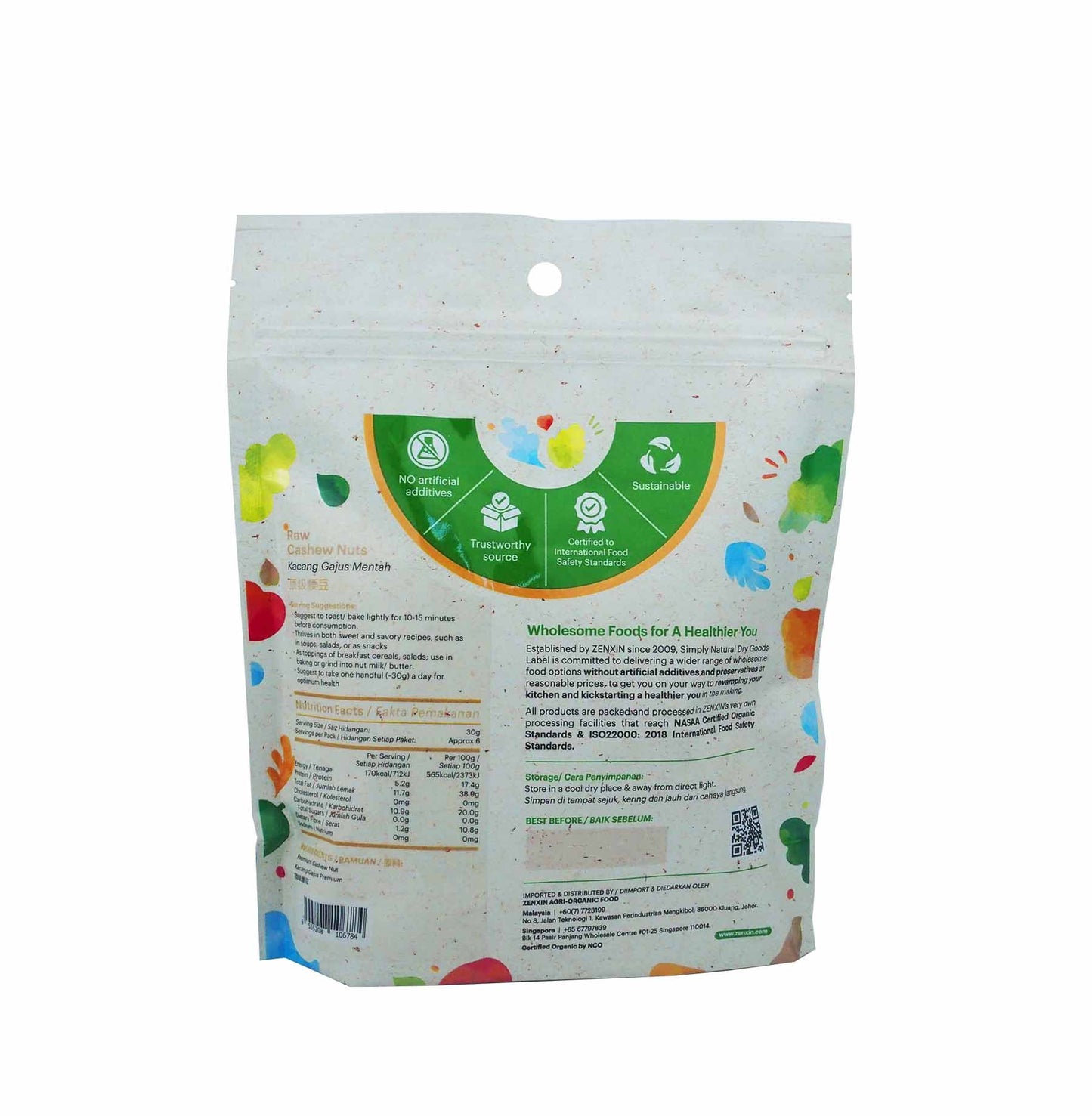 Raw Cashew Nuts 200g