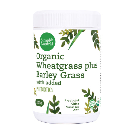 Premium Grade Organic Barley Grass Plus Wheat Grass 200g India