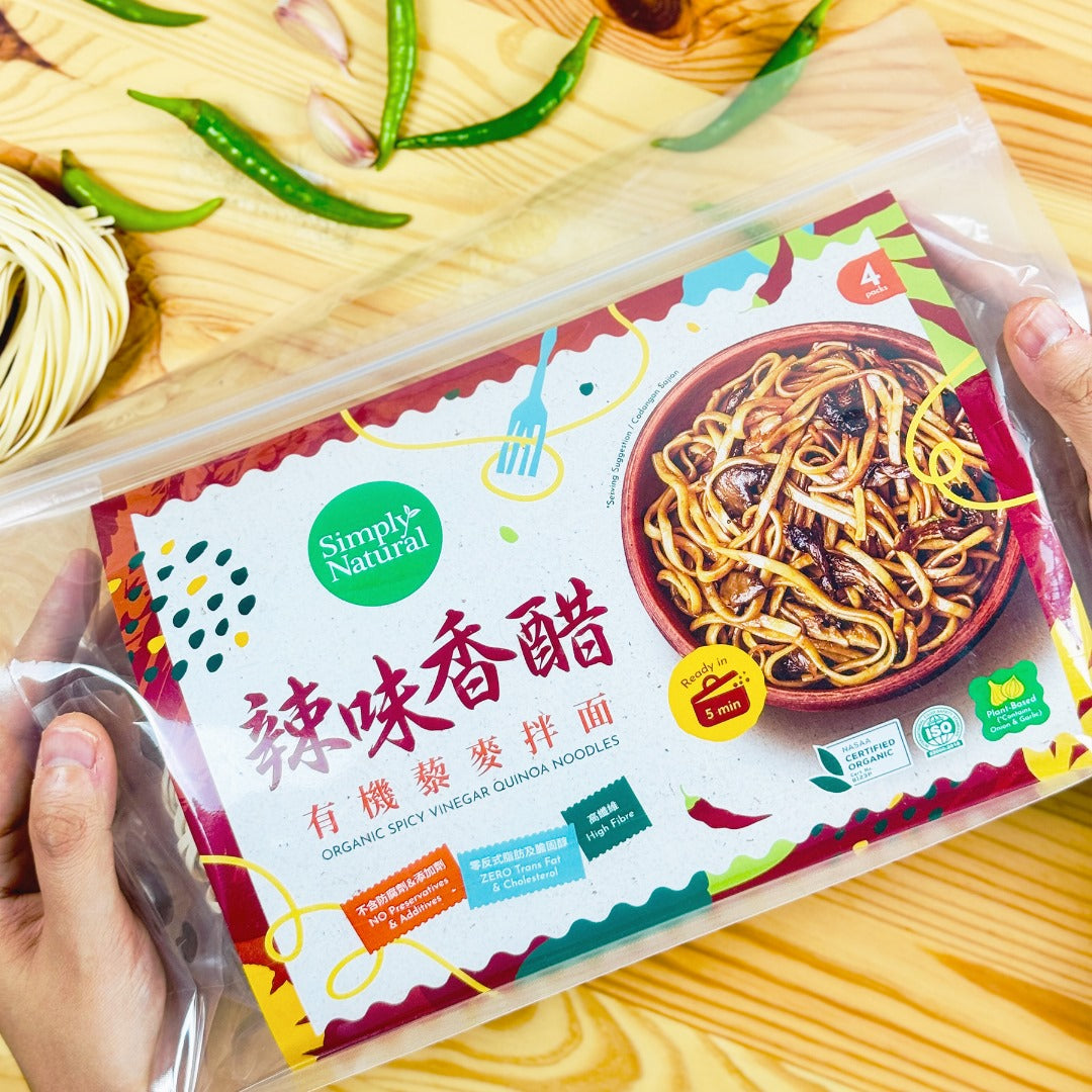 Simply Natural Organic Spicy Vinegar Quinoa Noodles 412g