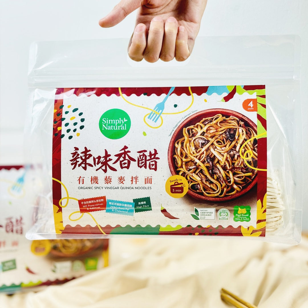 Simply Natural Organic Spicy Vinegar Quinoa Noodles 412g