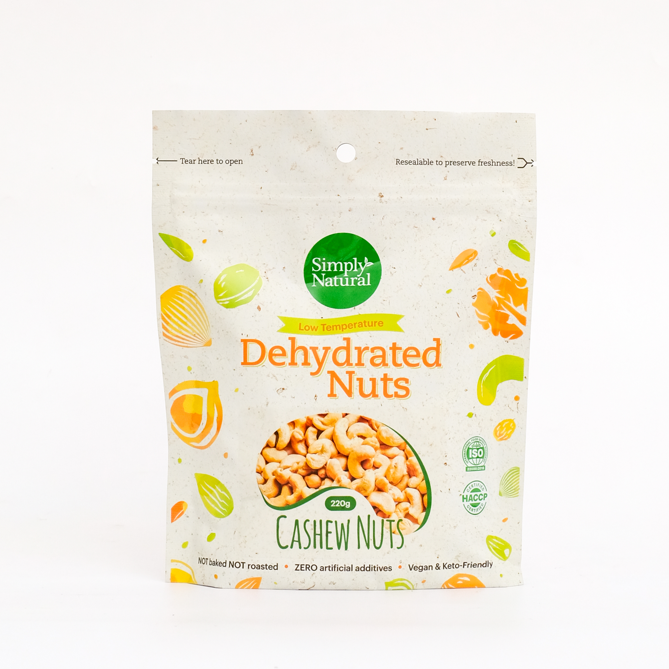 Dehydrated Nuts Cashew Nuts 220g (Front)